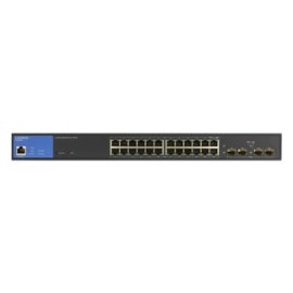 24-PORT MANAGED POE GE SWITCH 4 1G SFP 250W LGS328PC
