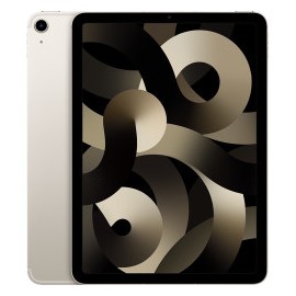 Apple iPad Air 5 Retina 10.9", 256GB, WiFi + Cellular, Blanco Estelar PULGADAS 256 GB BLANCO ESTRELLA MM743LZ/A