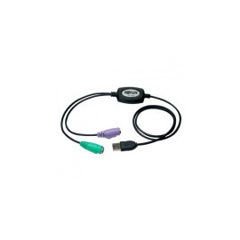 Tripp Lite B015-000 Cable USB A Macho - PS/2 Hembra, Negro .                               .